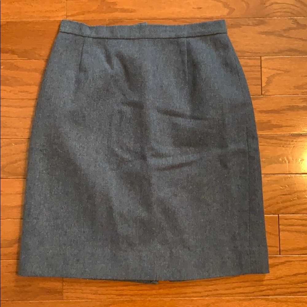 Blue pencil skirt